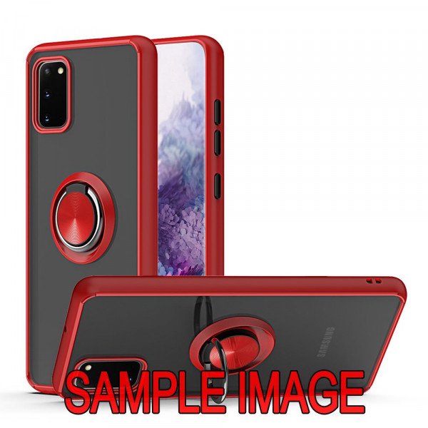 Wholesale Tuff Slim Armor Hybrid Ring Stand Case for Samsung Galaxy A02 (Red)